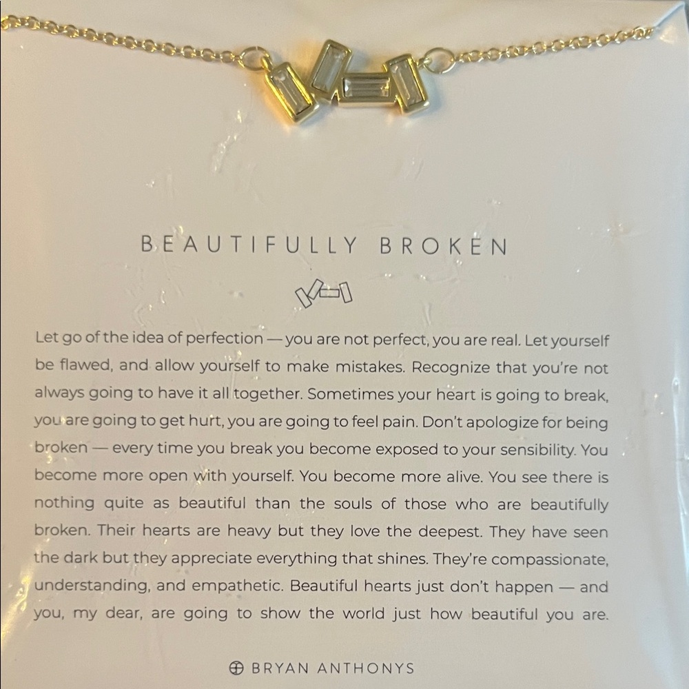 Bryan Anthonys Gold Beautifully Broken Necklace